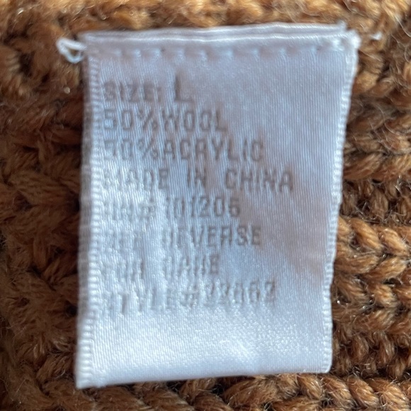 Soft Surroundings Double Breasted Ribbed Short Sleeve Sweater Brown Size Large - Picture 6 of 8